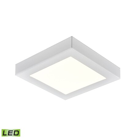Thomas Ceiling Essentials Titan 5.5-inch Square Flush Mount in White - Integr CL791334